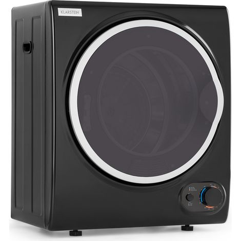 Klarstein Jet Set 2500 Sèche-linge compact 850 W , séchage par évacuation , classe C , pour 2,5 kg de linge - Noir