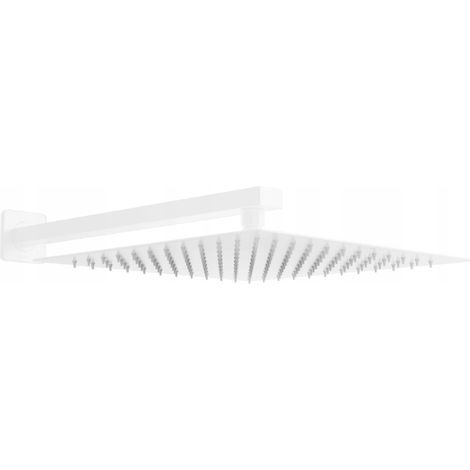 Mexen Slim rociador de ducha 30 x 30 cm con brazo de ducha, blanco - 79130112-20 (1/3)