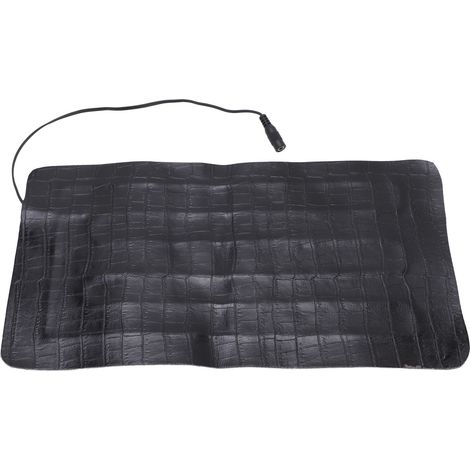Coussin chauffant 8,5W 3 niveaux de température réglable, tapis thermique lavable en similicuir PU pour reptiles et animaux, siège auto 5V 2A 3318 (1/5)