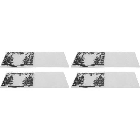 Lot de 4 Pochoirs en Relief pour Embossage, Gabarits en Plastique pour Machine de Gaufrage, Créations DIY et Cartes, Motifs en Relief, Outils de Tamponnage