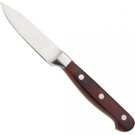 Couteau À Découper - Acier Inoxydable Ferrinox 18/10 - Lame 8,5 Cm - Poignée Bois Ergonomique - 1 Pièce (1/3)