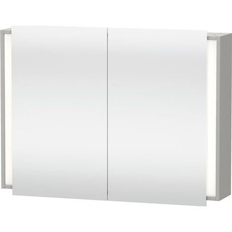 Armoire miroir Ketho 1000x180mm blanc mat