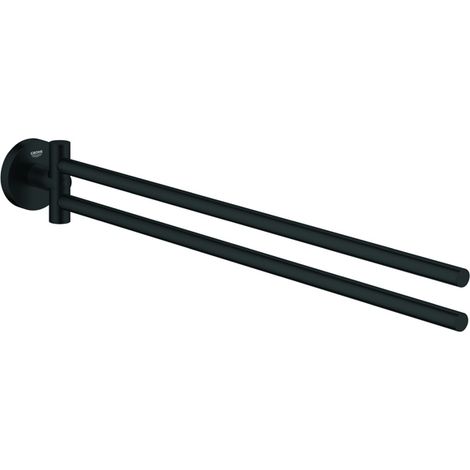 Handtuchhalter Essentials 102467 2-armig schwenkbar 450mm matt black (1/3)