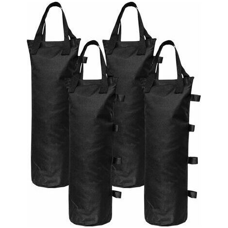 4Pcs Sacs De Poids De Sable Poids De Jambe Pour Tente Pop Up Pare-Soleil Pare-Soleil Sac De Pieds Leste, Noir (1/4)