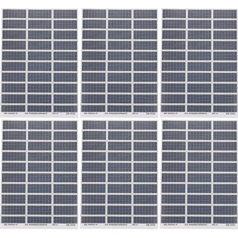 feuilles d'autocollants pour panneaux solaires - Décalcomanies réalistes pour plaques photovoltaïques - Idéal pour maquettes de maisons, toitures, urbanisme, bricolage, etc. (1/5)