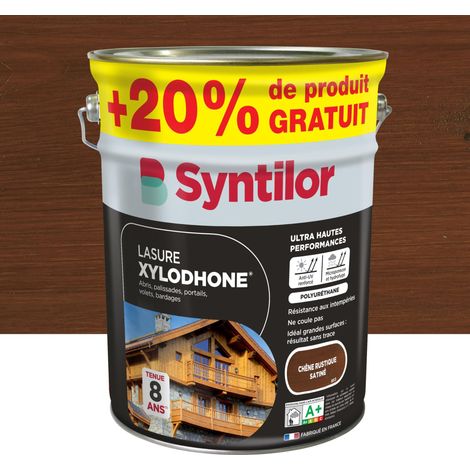 Lasure Xylodhone Ultra Hautes Performances 8 Ans Chêne Rustique Satiné 5L+20% (1/5)