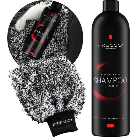 Champú para coches Fresso + guante de lavado de microfibra