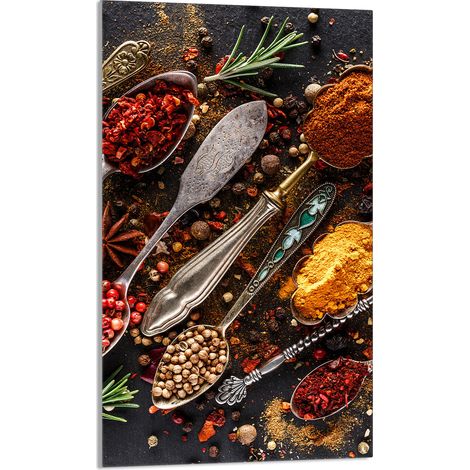 Planche à découper en verre 30x52 Épices (1/5)