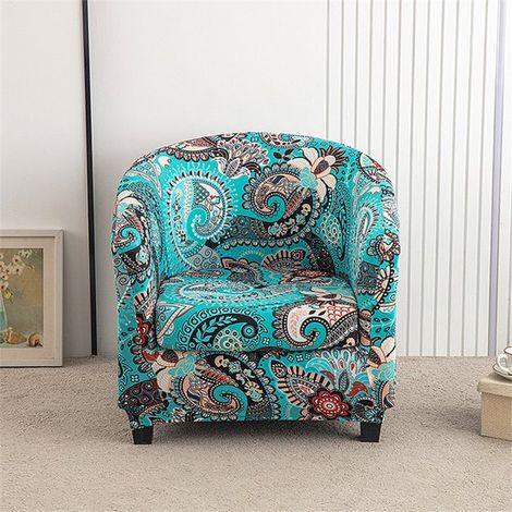 Funda elástica para sillón, Funda resistente para sillón (incluye funda para cojín de asiento), Funda antideslizante para asiento tipo butaca (1/5)