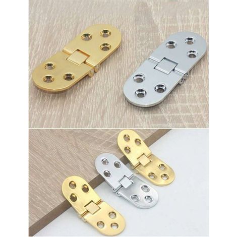 Charnières de Table Pliable - - 30x65mm - Métal Nickel - 1 Pièce - Invisible (1/4)