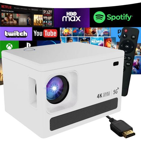 Filiyano – Projecteur Android 4 K Wi-Fi Bluetooth LCD 100 pouces (1/5)