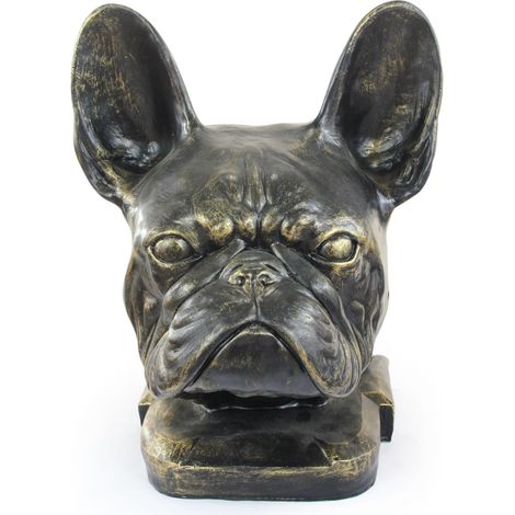 Bouledogue français - buste de chien, grande tête de chien pour le jardin, décoration unique pour le salon par Art-Dog (1/5)