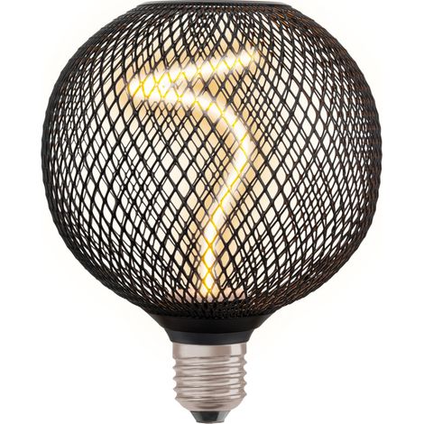 Osram LED Dekoleuchtmittel E27 Globe schwarz 3,5W dimmbar warmweiß LED-Leuchtmittel (1/3)