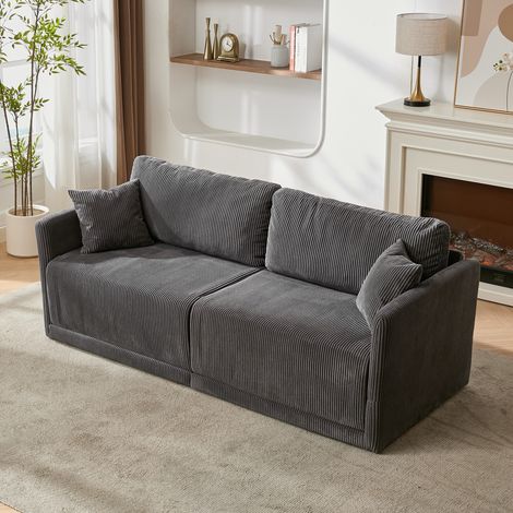 Canapé-lit en tissu moderne et minimaliste, convertible multifonctionnel – Sofa confortable pour salon, bureau ou studio, canapé pliant double idéal pour petits espaces et appartements. (1/5)