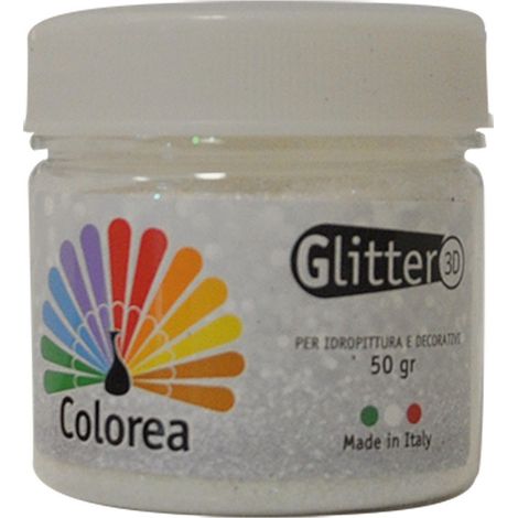 12PZ GLITTER IRIDESCENTI IN POLVERE gr.50 - multicolor