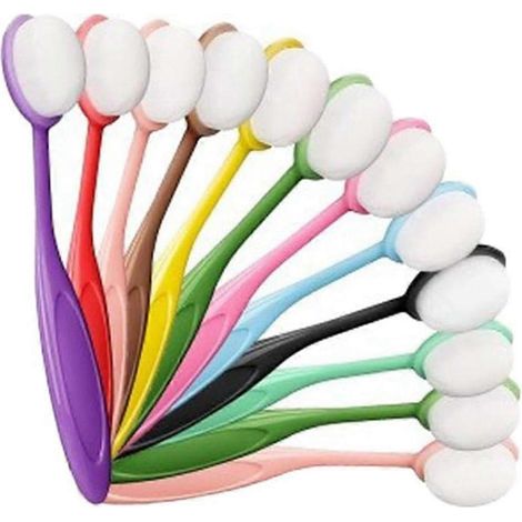 Lot de 12 pinceaux estompeurs d'encre colorée, pour le mélange d'encre sur papier pochoir, la peinture et le dessin. (1/5)