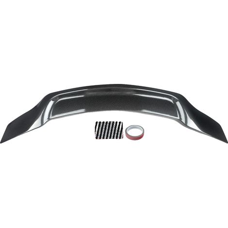 Spoiler trasero, estilo RT, construcción de ABS resistente, aspecto de fibra de carbono. (1/2)