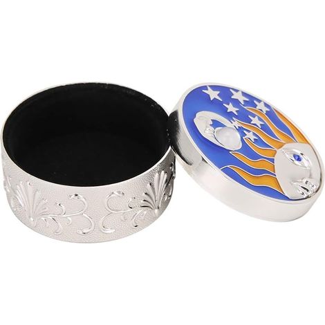Coffret de Rangement Bijoux Vintage, Boîte Alloy, 6 X 3,5 Cm pour (1/5)