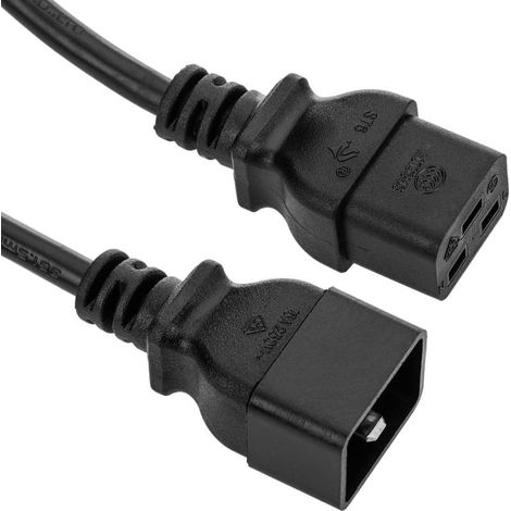 Cable d"alimentation IEC-60320 1,8 m (C19/C20) (1/5)