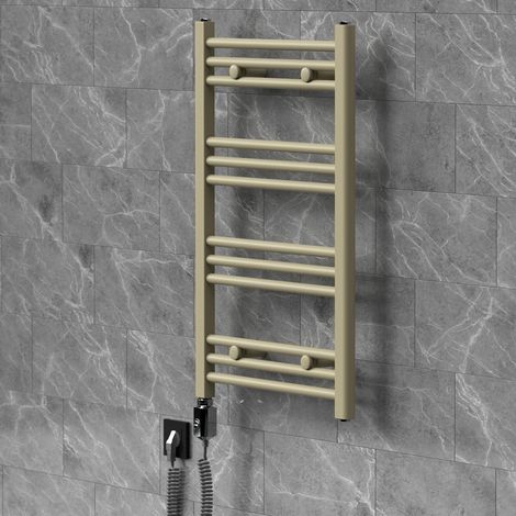 LuxeBath Radiador Toallero Eléctrico Sahara 500 x 800 mm Conexión Lateral (1/5)