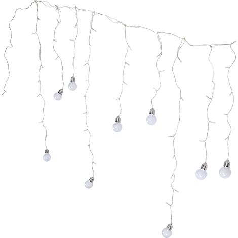 Guirlande lumineuse 60 LED G50, ampoules boules décoratives, extérieur étanche, jardin, mariage, fête, villa, pelouse, lumière chaude, 220-240V, norme européenne. (1/5)
