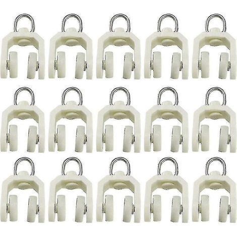 Rail de rideau de plafond flexible et pliable, roulettes en plastique pour rideau de douche (1/4)