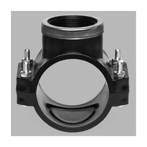 PRESA STAFFA CON RINFORZO E GUARNIZIONE PIATTA BULLONI INOX PN 10 - 50 x 1/2