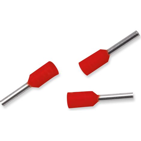 Aderendhülsen 1,50 mm², Länge 8 mm, rot, 50 Stück