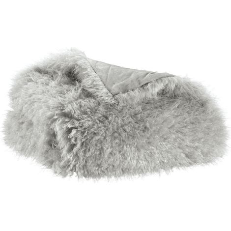 VIVARAISE - Plaid Betani en fausse fourrure aspect mouton - 130 x 160 cm