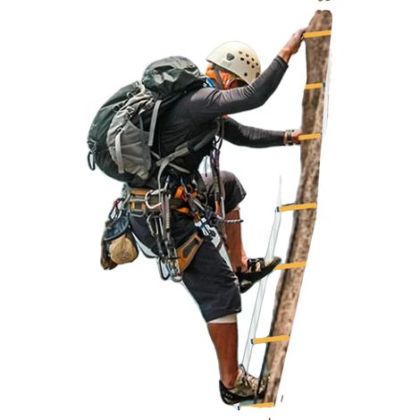 Échelle de corde, corde résistante au feu, longueur de 12 mètres, diamètre de 8 mm, charge maximale de 300 kg, fonction de fermoir de sécurité (1/5)