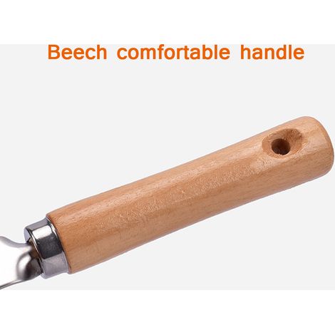 Désherbeur manuel en acier inoxydable, extracteur de mauvaises herbes à longues dents, poignée ergonomique, fourchette de jardinage (1/5)
