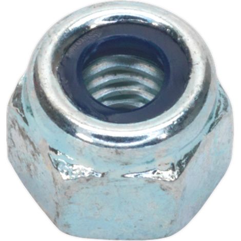 Sealey NLN5 Zinc Plated Nylon Locknut M5, DIN 982 - Pack of 100