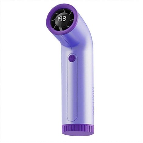 Wiederaufladbarer tragbarer Ventilator mit 4000 mAh, leistungsstarker Belüftung, 199 Geschwindigkeitsstufen, Digitalanzeige, einstellbarer Turbomodus für Sport. (1/5)