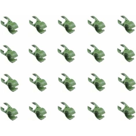 Hebilla universal de 11 mm, ajustable, para enrejado de plantas, 20 unidades, para soporte de conector de ratán trepador verde, para invernadero, con hebilla de sujeción para flores. (1/5)