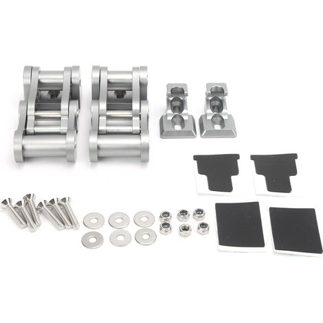 GARRYFIZH Verrous de capot en alliage d'aluminium usiné CNC, compatibles avec Jeep Wrangler JK JKU 2007-2018 (titane)