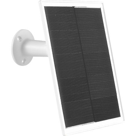 Panneau solaire 10 W pour caméra de sécurité, chargeur solaire 5 V USB-C, étanche IP65, câble de 3 m, support orientable à 360°. (1/5)