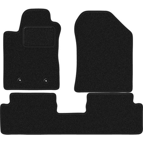 Alfombrillas de terciopelo para coche: Toyota Corolla Verso II minivan (2004-2009) antracita (1/5)
