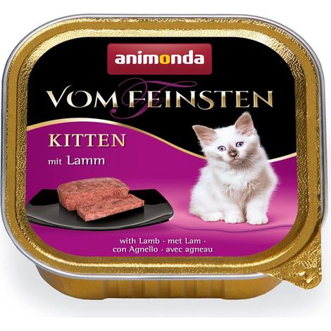 Animonda Vom Feinsten Kitten Lamm Nassfutter für Katzen 32x100g