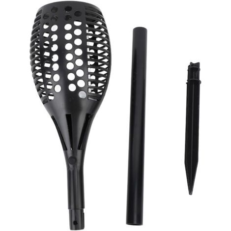 BUNTHAUS Lampe Solaire Torche à Flamme Clignotante Couleurs RGB 30LM Étanche IP65 pour Jardin Pelouse Cour-