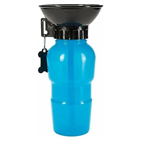 500ML Dog Water Bottle, Portable Dog Water Bottle, Portable Pet Water Bottle, Used for Camping, Walking, Hiking (Blue) (1/5)