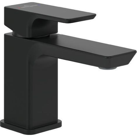 Miscelatore monocomando per lavabo VB Subway 3.0 43x125x154mm senza scarico. Nero opaco