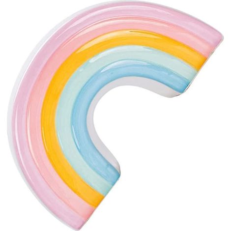 Tirelire arc-en-ciel en céramique, tirelire décorative, pot à monnaie, objet de décoration de bureau pour enfant, cadeau d'anniversaire, souvenir, décoration de chambre d'enfant. (1/5)