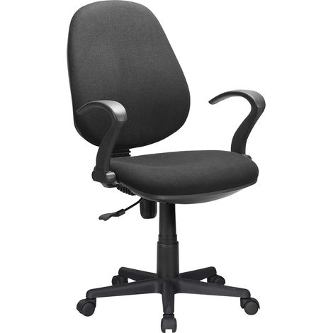 SEDIA DA UFFICIO nero - cm 60 x 58,5 x h. 90,5 / 102 - KASART