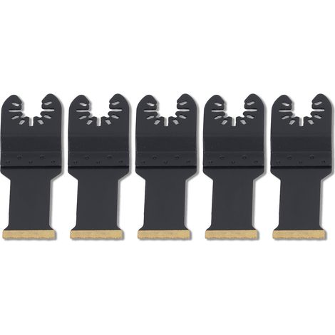 5-teiliges Set multifunktionaler, titanbeschichteter Sägeblätter für Oszillationswerkzeuge (28 mm) (1/5)