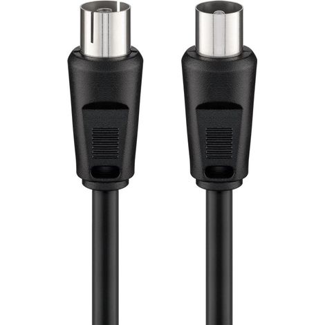 Cable antena de TV de 75 Ohm 20 M Negro (1/6)
