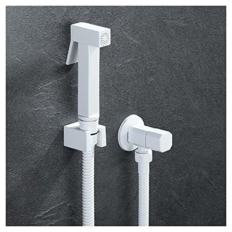 Blanche Pulvérisateur de Bidet à Main Eau Froide Toilette Spray Set Mural Laiton Douchette Haute Pression Square Hygiène Intime Kit WC,A Type A - (1/5)