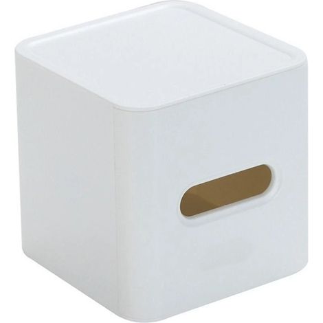 Quadratische Aufbewahrungsbox für Taschentücher/Küchentücher – weiß