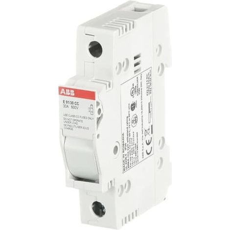 Porte Fusible E 91/30 Classe CC 1P 30A 600V AC/DC 2CSM299872R1801 ABB T299872 (1/3)
