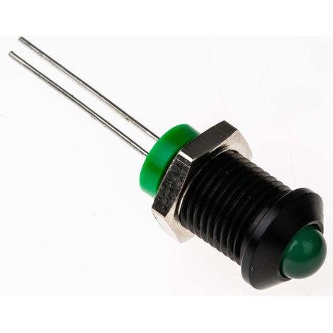 Voyant LED lumineux Vert RS PRO, dia. 8mm, 2V c.c., IP67 ( Prix pour 1 )