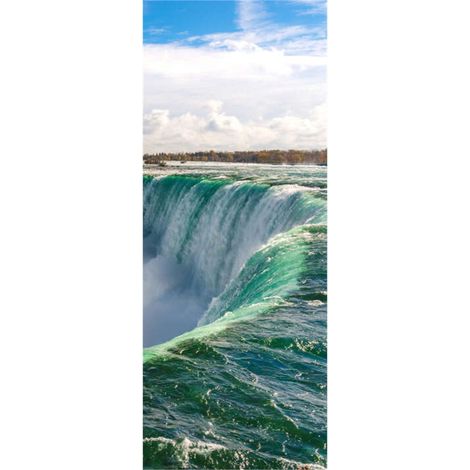 Panneau mural douche en alu-composite VIPANEL - Inspiration Nature Décor Chutes du Niagara - Finition Brillant - 100x255cm (1/5)